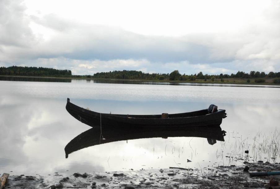 Деревянная лодка "Водлозерка"